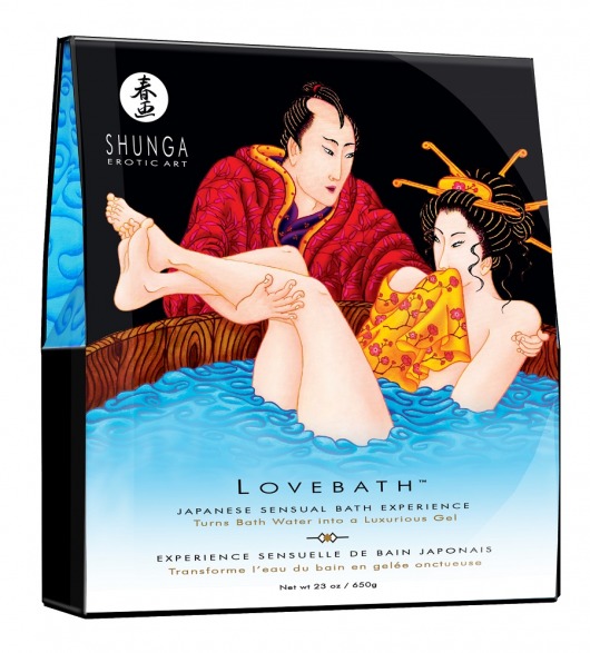 Соль для ванны Lovebath Ocean temptation, превращающая воду в гель - 650 гр. - Shunga - купить с доставкой в Кирове