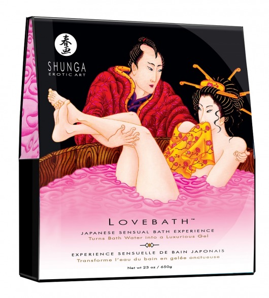 Соль для ванны Lovebath Dragon Fruit, превращающая воду в гель - 650 гр. - Shunga - купить с доставкой в Кирове