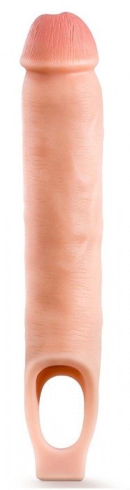 Телесная насадка-удлинитель 11.5 Inch Silicone Cock Sheath Penis Extender - 29,2 см. - Blush Novelties - в Кирове купить с доставкой