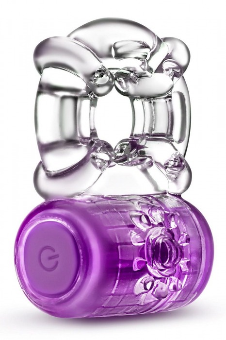 Фиолетовое эрекционное виброкольцо One Night Stand Vibrating C-Ring - Blush Novelties - в Кирове купить с доставкой