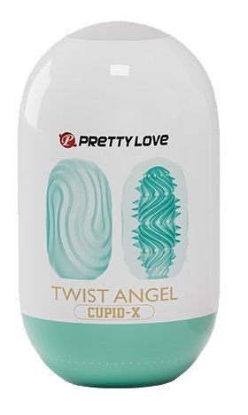 Бирюзовый мастурбатор-яйцо Twist Angel - Baile - в Кирове купить с доставкой