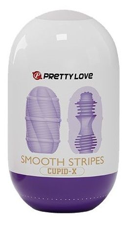 Сиреневый мастурбатор-яйцо Smooth Stripes - Baile - в Кирове купить с доставкой