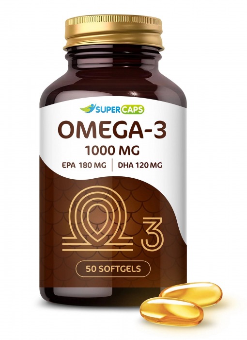 Пищевая добавка SuperCaps OMEGA-3 - 50 капсул (1000 мг) - SuperCaps - купить с доставкой в Кирове
