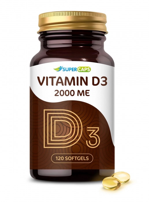 Пищевая добавка SuperCaps VITAMIN D3 2000 ME - 120 капсул - SuperCaps - купить с доставкой в Кирове
