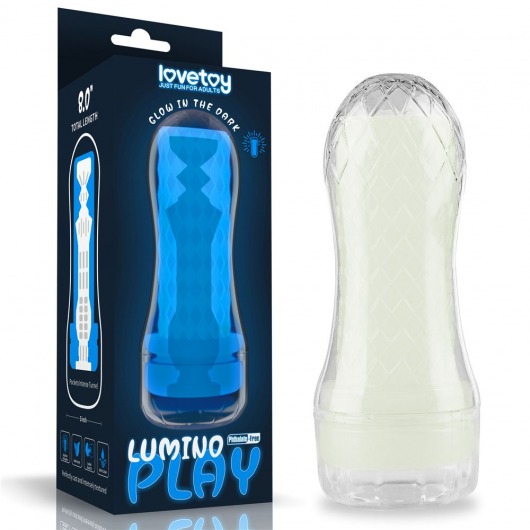 Светящийся в темноте мастурбатор Lumino Play Masturbator Pocketed - Lovetoy - в Кирове купить с доставкой