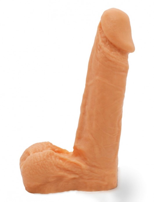 Реалистичный фаллоимитатор с мошонкой на трусиках Харнесс - 16,5 см. - LOVETOY (А-Полимер) - купить с доставкой в Кирове