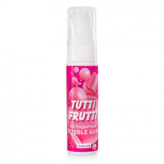 Интимный гель на водной основе Tutti-Frutti Bubble Gum - 30 гр. - Биоритм - купить с доставкой в Кирове