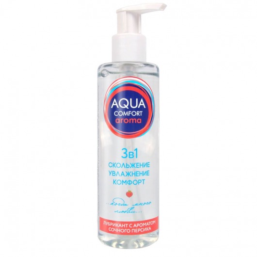 Гель-лубрикант на водной основе Aqua Comfort Aroma с ароматом персика - 195 гр. - Биоритм - купить с доставкой в Кирове