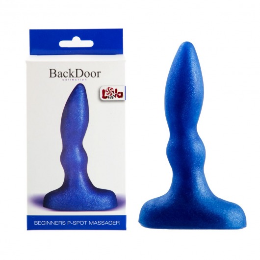 Синий анальный стимулятор Beginners p-spot massager - 11 см. - Lola Games - в Кирове купить с доставкой