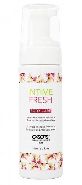 Органическая интимная очищающая пенка Intime Fresh - 150 мл. - Exsens - купить с доставкой в Кирове