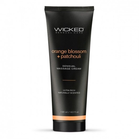 Массажный легкий крем WICKED Orange Blossom plus Patchouli - 120 мл. - Wicked - купить с доставкой в Кирове