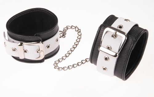Черно-белые оковы на ноги - Sitabella - купить с доставкой в Кирове
