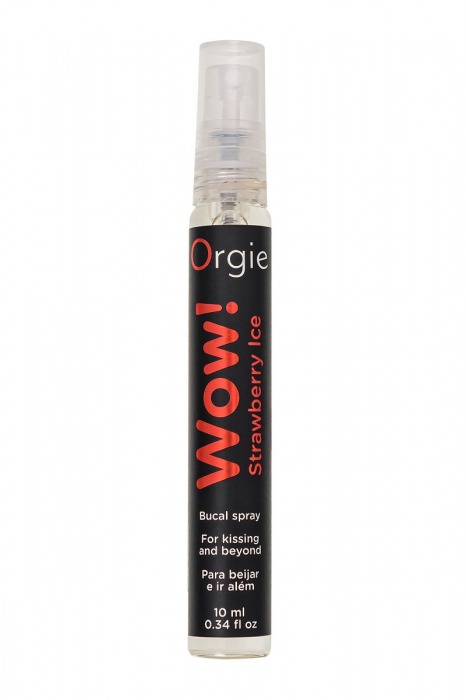 Оральный спрей ORGIE Wow! Strawberry Ice Blowjob Spray с охлаждающим и возбуждающим эффектом - 10 мл. - ORGIE - купить с доставкой в Кирове