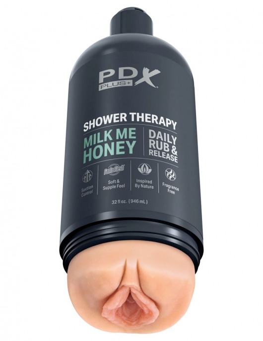 Телесный мастурбатор-вагина Shower Therapy Milk Me Honey - Pipedream - в Кирове купить с доставкой