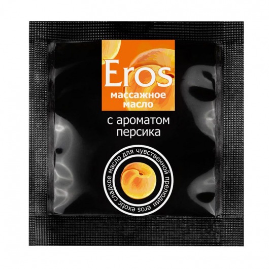 Саше массажного масла Eros exotic с ароматом персика - 4 гр. - Биоритм - купить с доставкой в Кирове