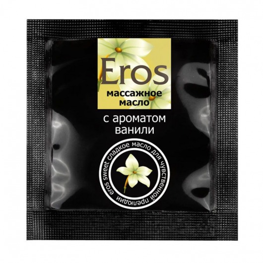 Саше массажного масла Eros sweet c ароматом ванили - 4 гр. - Биоритм - купить с доставкой в Кирове