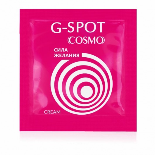 Стимулирующий интимный крем для женщин Cosmo G-spot - 2 гр. - Биоритм - купить с доставкой в Кирове
