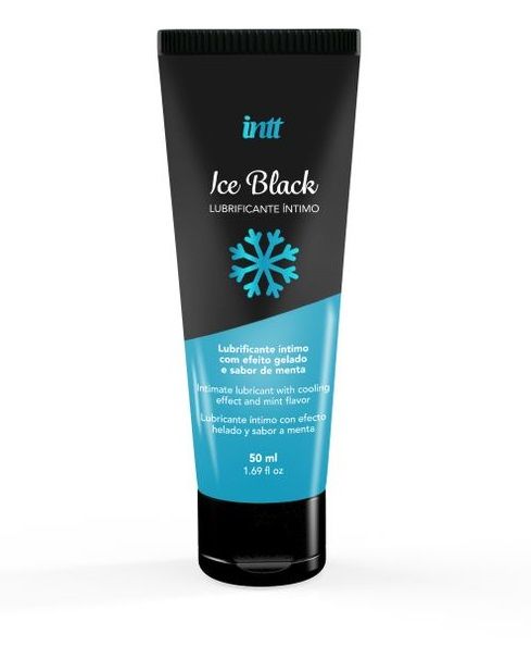 Лубрикант на водной основе Ice Black с ледяным эффектом - 50 мл. - INTT - купить с доставкой в Кирове