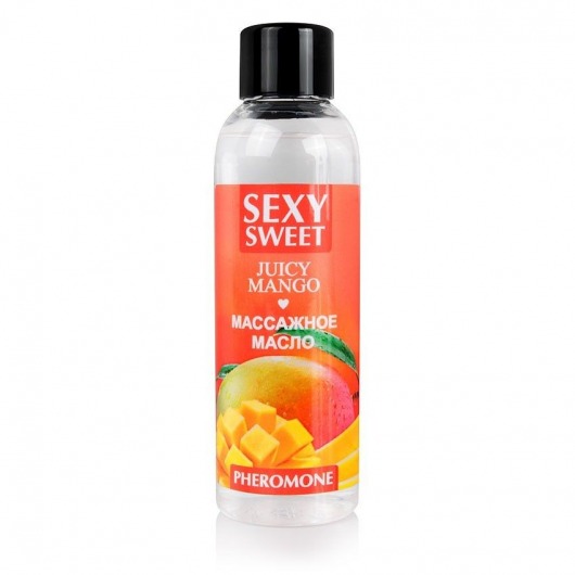 Массажное масло Sexy Sweet Juicy Mango с феромонами и ароматом манго - 75 мл. - Биоритм - купить с доставкой в Кирове