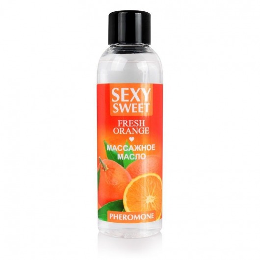 Массажное масло Sexy Sweet Fresh Orange с ароматом апельсина и феромонами - 75 мл. - Биоритм - купить с доставкой в Кирове