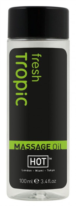 Массажное масло для тела Tropic Fresh - 100 мл. - HOT - купить с доставкой в Кирове