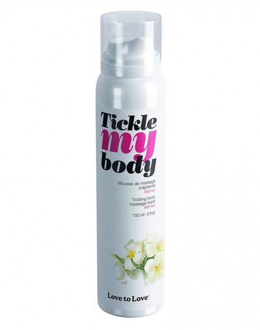 Массажная хрустящая пенка Tickle My Body Monoi с ароматом моной - 150 мл. - Love to Love - купить с доставкой в Кирове