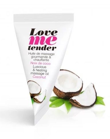 Съедобное согревающее массажное масло Love Me Tender Cocos с ароматом кокоса - 10 мл. - Love to Love - купить с доставкой в Кирове