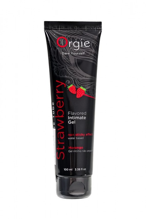 Интимный гель на водной основе Lube Tube Strawberry с клубничным вкусом - 100 мл. - ORGIE - купить с доставкой в Кирове