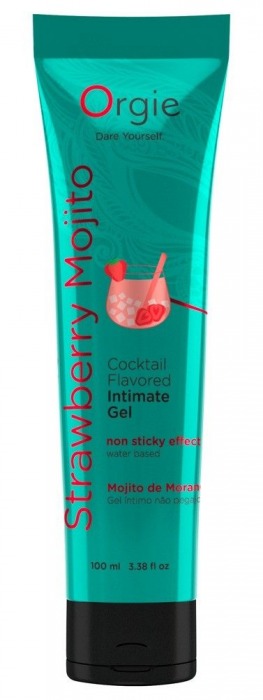 Съедобный интимный гель Orgie Lube Tube Cocktail Strawberry Mojito - 100 мл. - ORGIE - купить с доставкой в Кирове