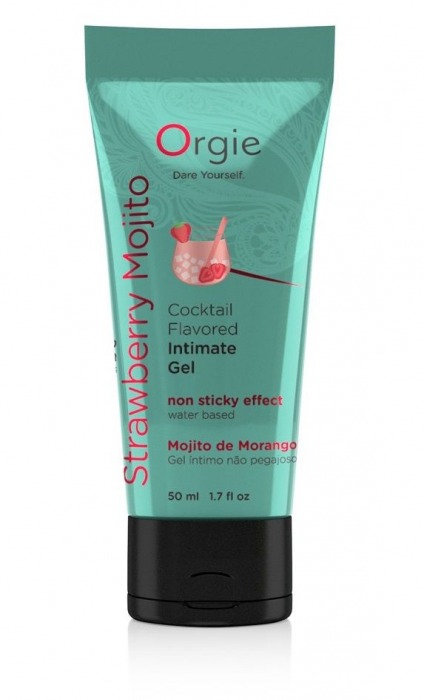 Съедобный интимный гель Orgie Lube Tube Cocktail Strawberry Mojito - 50 мл. - ORGIE - купить с доставкой в Кирове