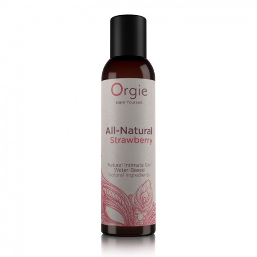 Интимный гель на водной основе All-Natural Strawberry с ароматом клубники - 150 мл. - ORGIE - купить с доставкой в Кирове