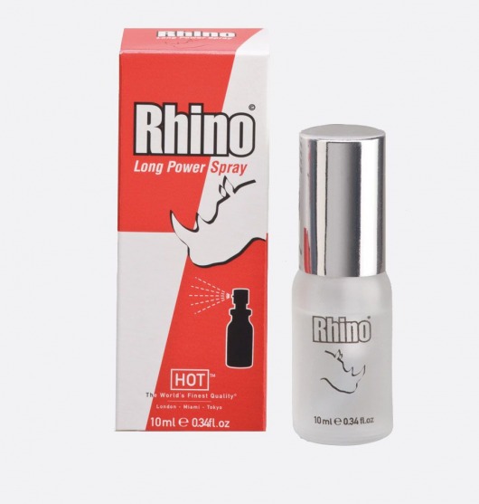 Пролонгирующий спрей для мужчин Rhino - 10 мл. - HOT - купить с доставкой в Кирове