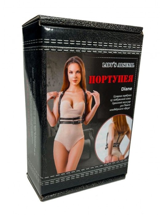 Изящная портупея из натуральной кожи Diane - БДСМ Арсенал - купить с доставкой в Кирове