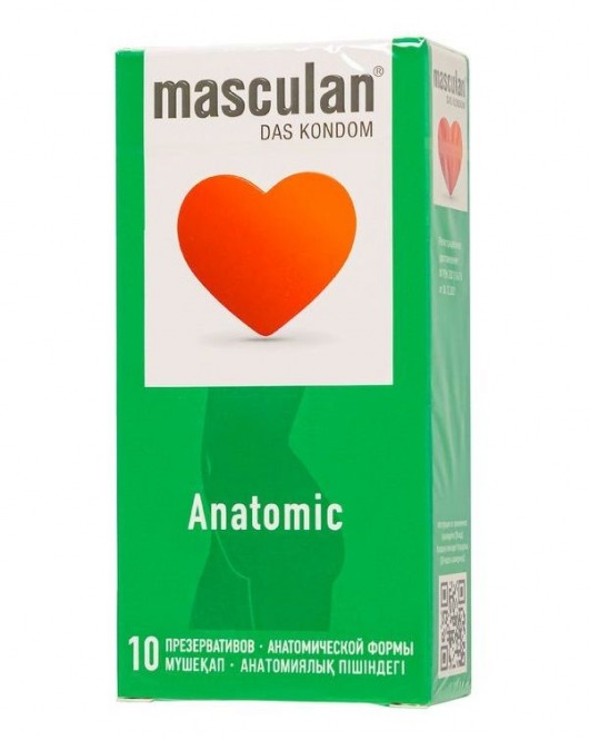 Презервативы анатомической формы Masculan Anatomic - 10 шт. - Masculan - купить с доставкой в Кирове