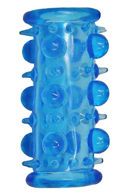 Голубая насадка с шипами и шишечками LUST CLUSTER - Dream Toys - в Кирове купить с доставкой