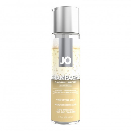 Лубрикант на водной основе JO H2O Champagne Flavored Lubricant с ароматом шампанского - 60 мл. - System JO - купить с доставкой в Кирове