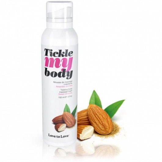 Массажная хрустящая пенка Tickle My Body Sweet Almonds с ароматом миндаля - 150 мл. - Love to Love - купить с доставкой в Кирове