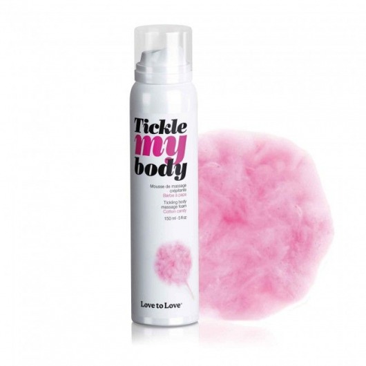 Массажная хрустящая пенка Tickle My Body Cotton Candy с ароматом сладкой ваты - 150 мл. - Love to Love - купить с доставкой в Кирове