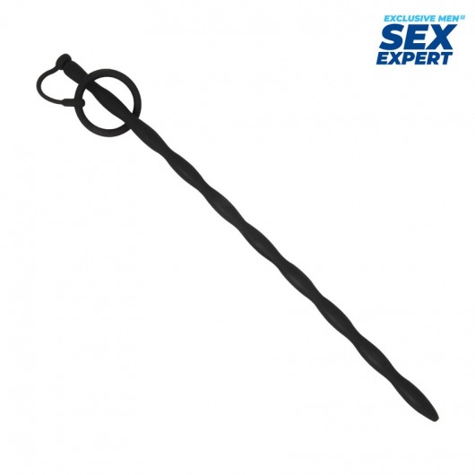 Черный стимулятор уретры Sex Expert - Sex Expert - купить с доставкой в Кирове