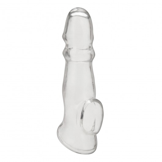 Прозрачная насадка для пениса Girthy Penis Enhancing Sleeve Extension - 17,1 см. - BlueLine - в Кирове купить с доставкой