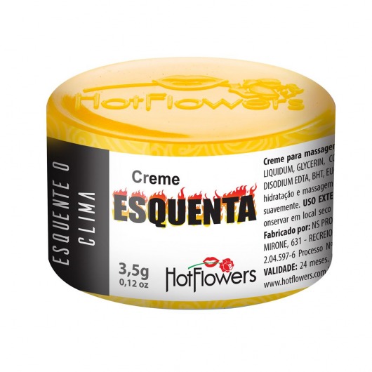 Возбуждающий крем Esquenta с разогревающим эффектом - 3,5 гр. - HotFlowers - купить с доставкой в Кирове
