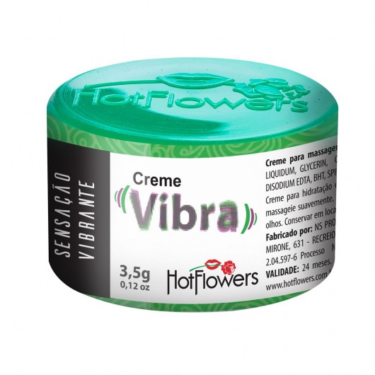 Возбуждающий крем Vibra с эффектом вибрации - 3,5 гр. - HotFlowers - купить с доставкой в Кирове