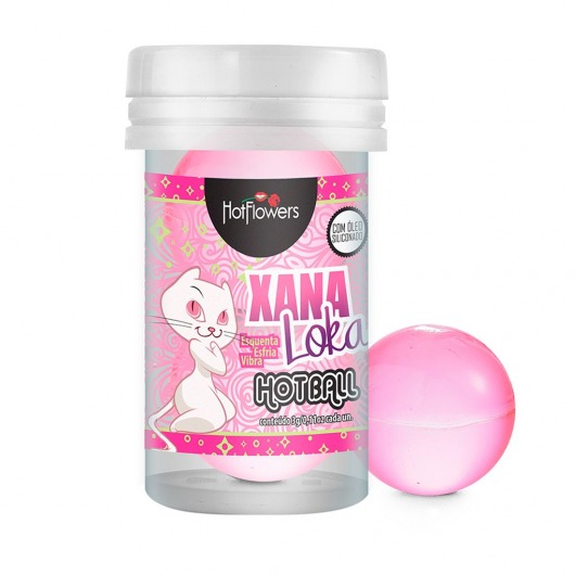 Лубрикант на силиконовой основе с эффектом вибрации Xana Loka Hot Ball (2 шарика по 3 гр.) - HotFlowers - купить с доставкой в Кирове