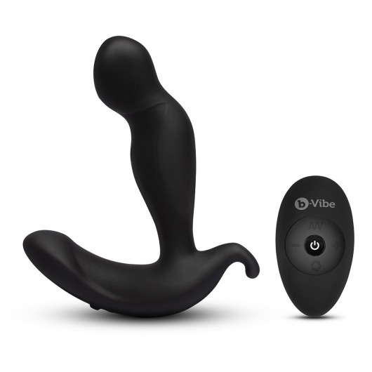 Черный анальный стимулятор с вращением и вибрацией 360 Plug - 13 см. - b-Vibe - в Кирове купить с доставкой