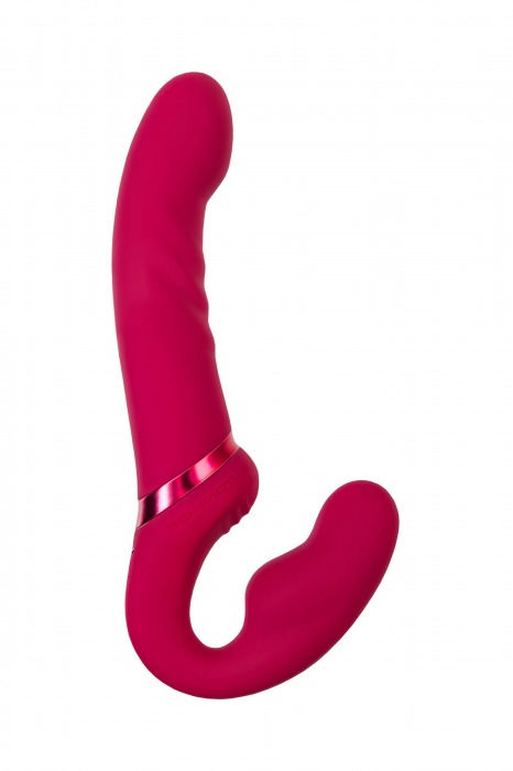 Малиновый безремневой страпон Lapis - 23 см. - Lovense - купить с доставкой в Кирове