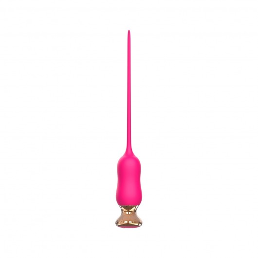 Розовый тонкий стимулятор Nipple Vibrator - 23 см. - I-MOON - купить с доставкой в Кирове