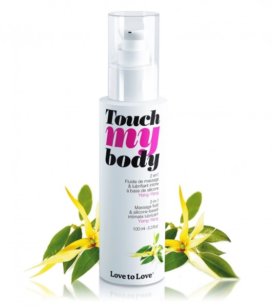 Силиконовый лубрикант 2-в-1 Touch My Body с ароматом иланг-иланга - 100 мл. - Love to Love - купить с доставкой в Кирове