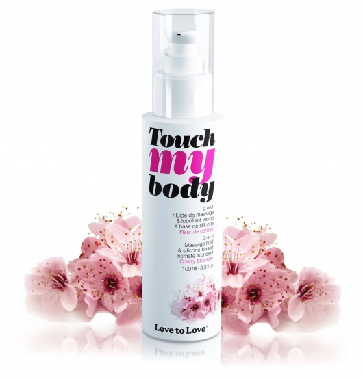 Силиконовый лубрикант 2-в-1 Touch My Body с ароматом вишнёвого цвета - 100 мл. - Love to Love - купить с доставкой в Кирове