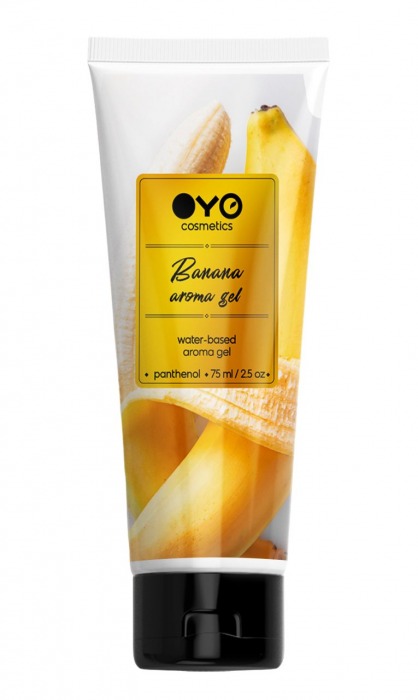 Лубрикант на водной основе OYO Aroma Gel Banana с ароматом банана - 75 мл. - OYO - купить с доставкой в Кирове