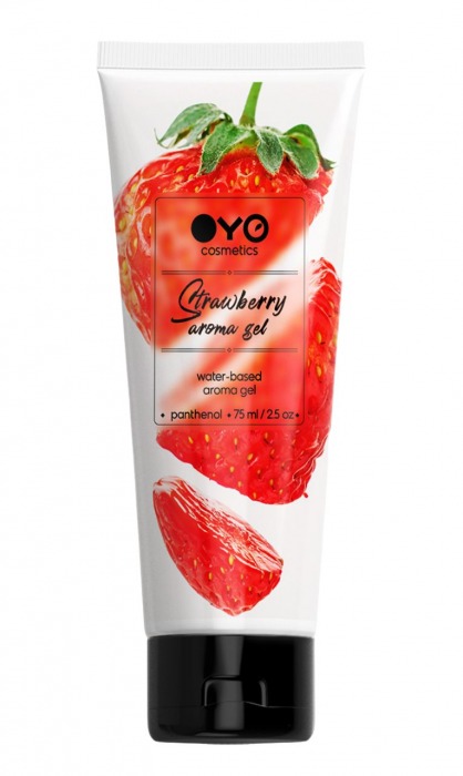 Лубрикант на водной основе OYO Aroma Gel Strawberry с ароматом клубники - 75 мл. - OYO - купить с доставкой в Кирове
